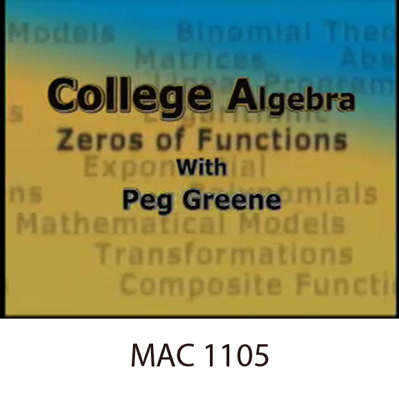 College Algebra - Mac 1105